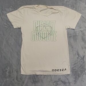 Odesza The Last Goodbye Shirt Mens Extra Small Tan Concert Tour EDM Music Merch